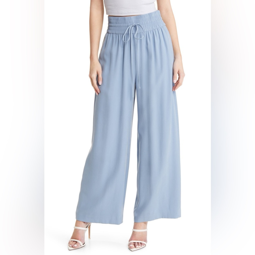 Nordstrom Open Edit Wide Leg Pant with Drawstring